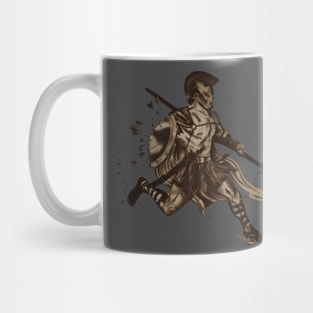 Spartan soldier (design) freehand drawing with filters. Mug